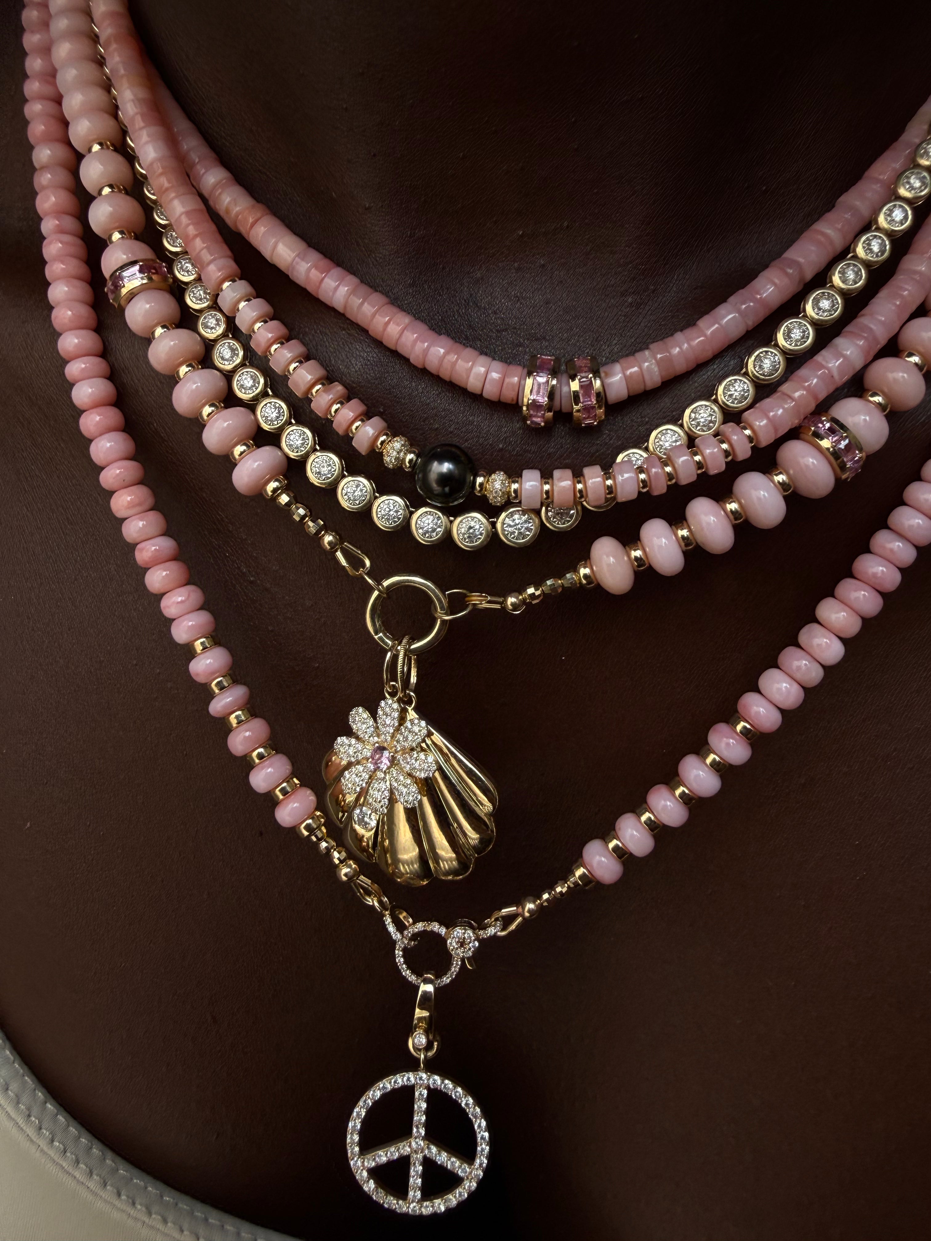 PINK OPAL & PINK SAPPHIRE NECKLACE