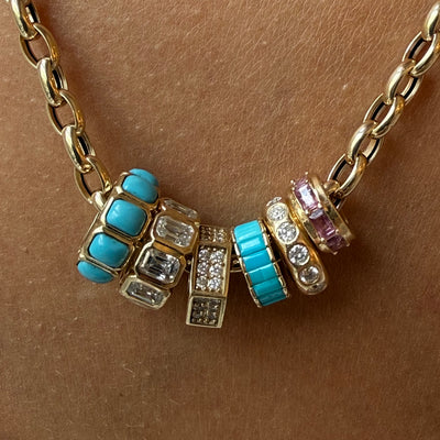14K GOLD BEAD SLIDERS