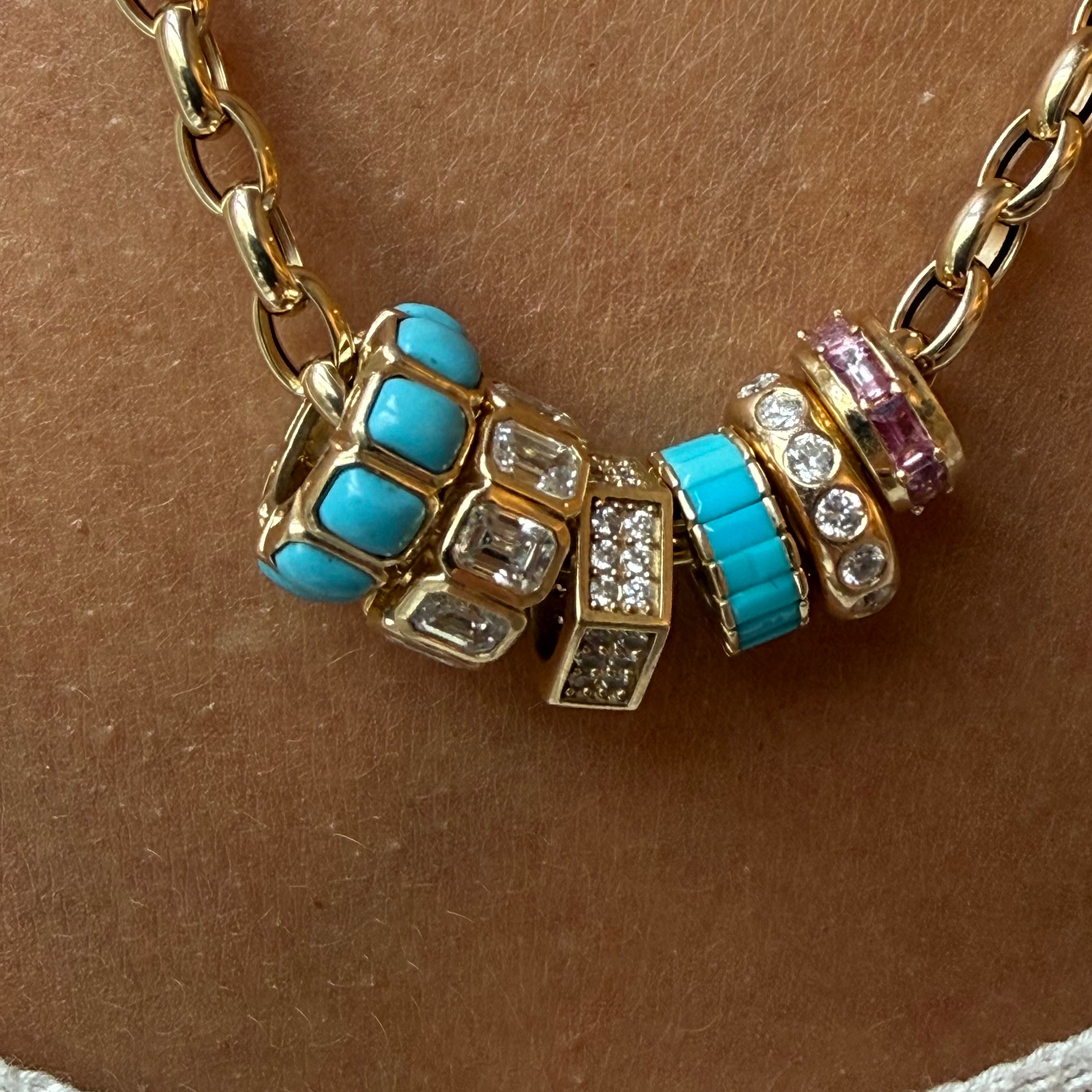 14K GOLD BEAD SLIDERS