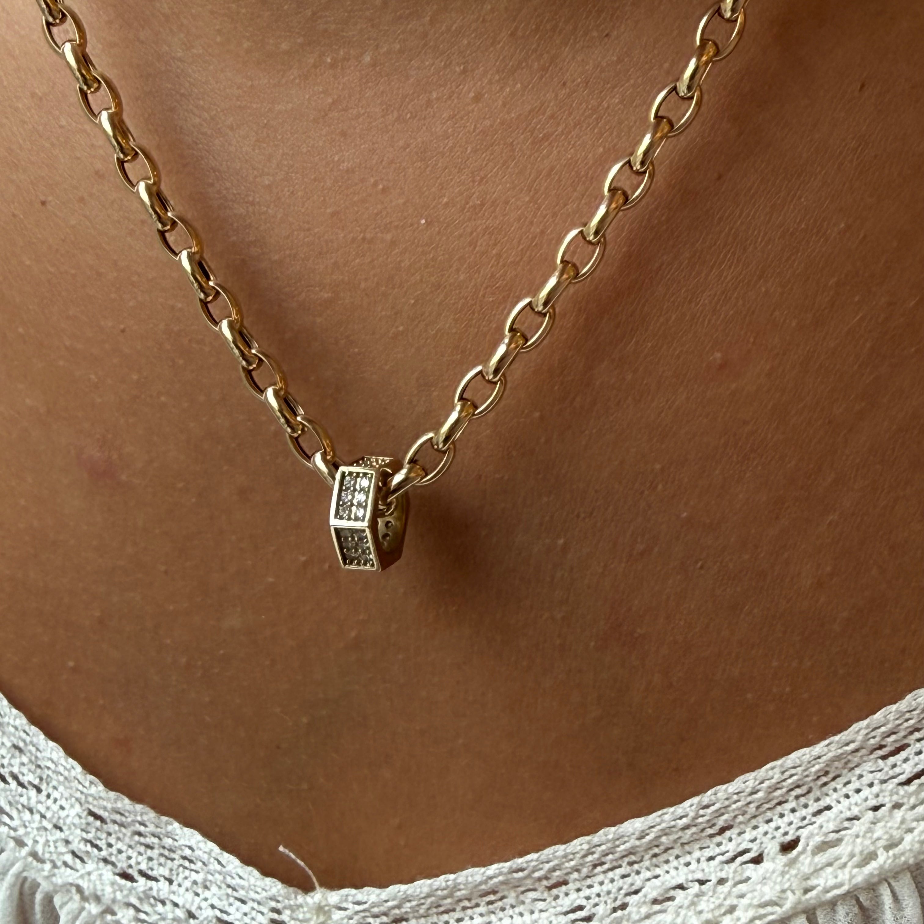 14K GOLD BEAD SLIDERS