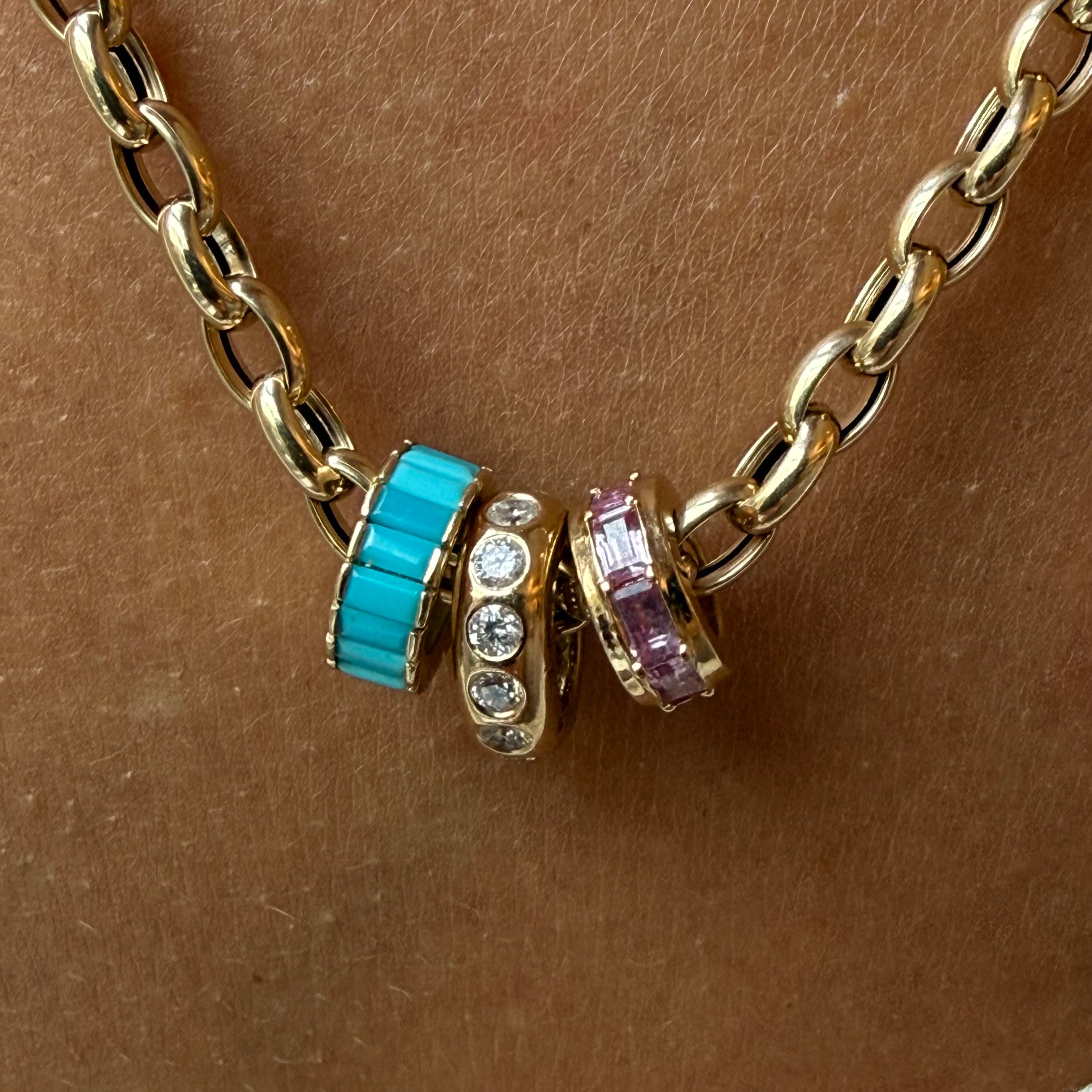14K GOLD BEAD SLIDERS