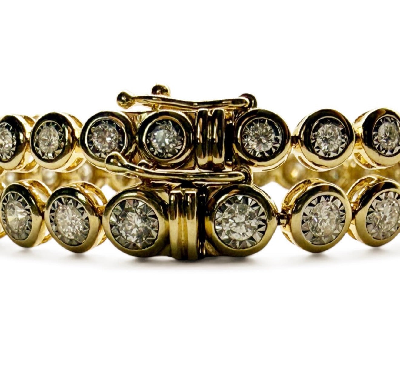 THE BEZEL DIAMOND TENNIS BRACELETS