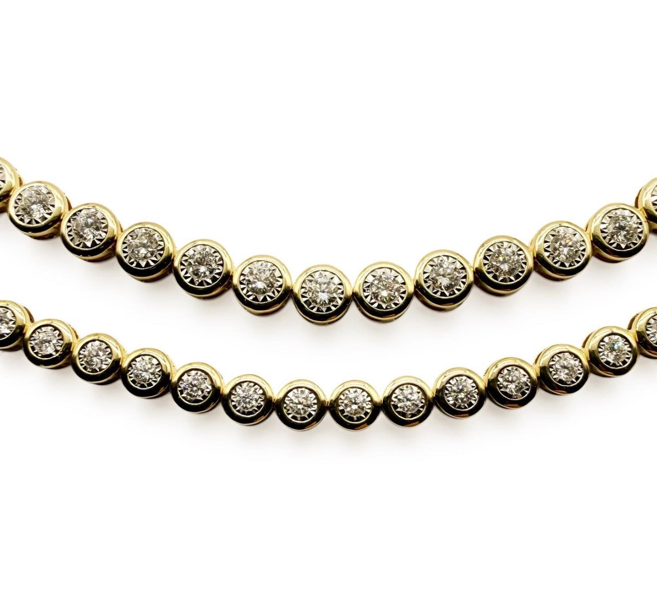 THE BEZEL DIAMOND TENNIS BRACELETS