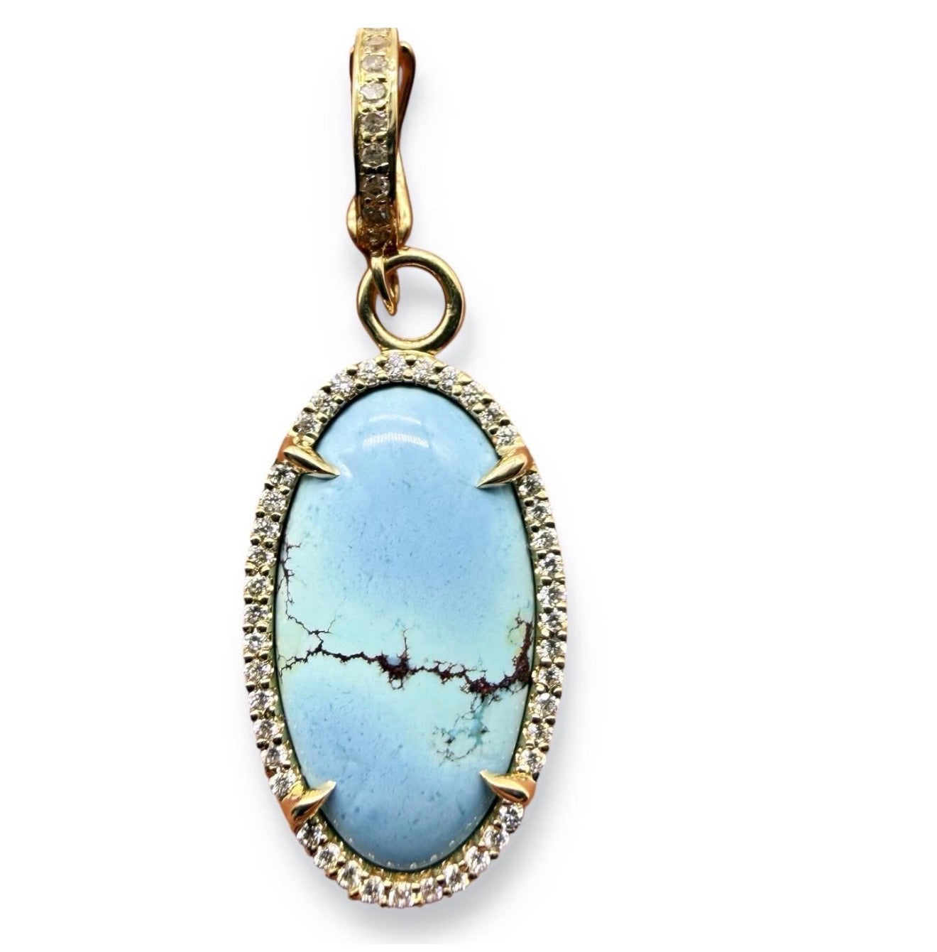 TURQUOISE & DIAMOND AMULET