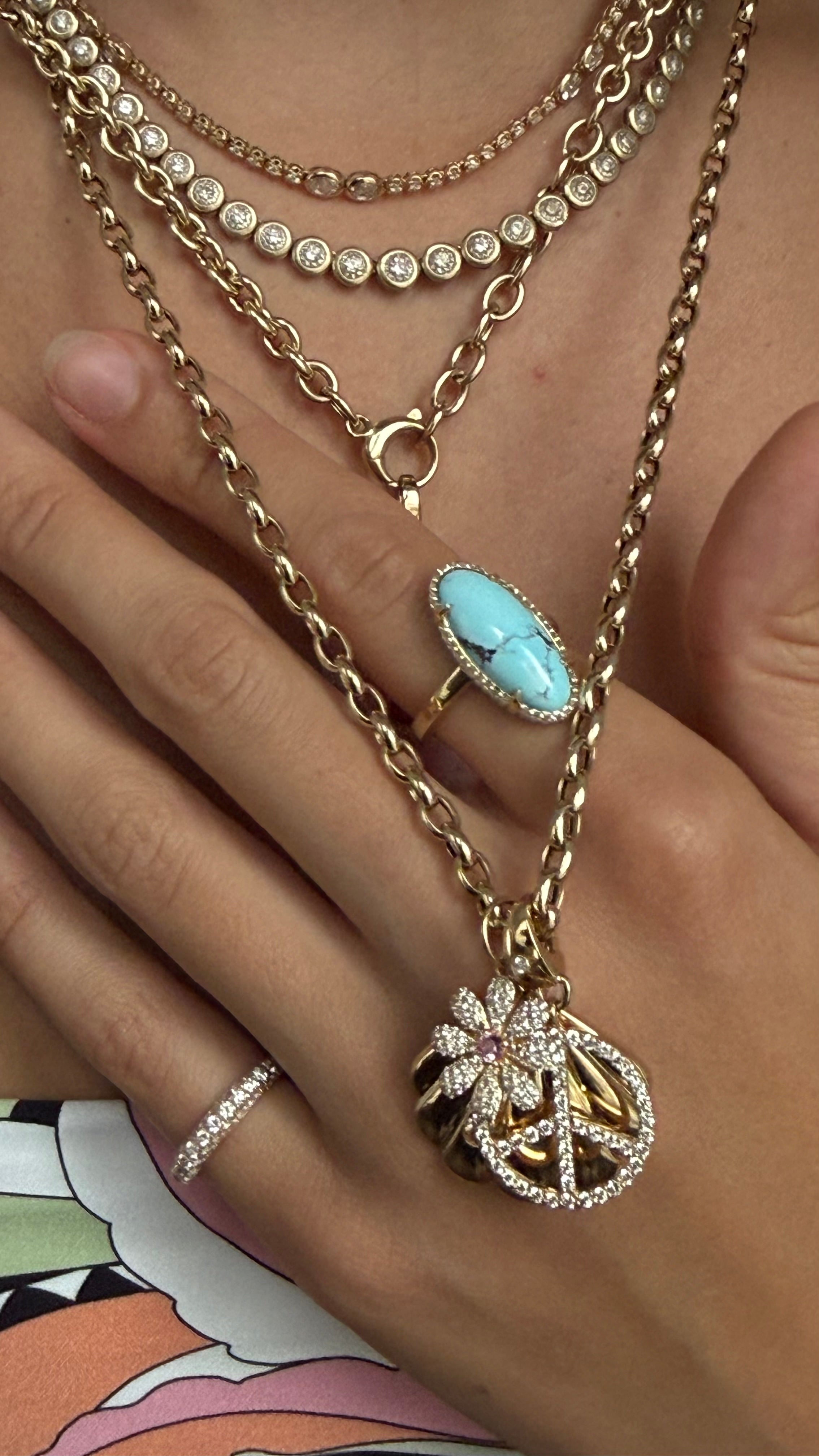 TURQUOISE & DIAMOND RING