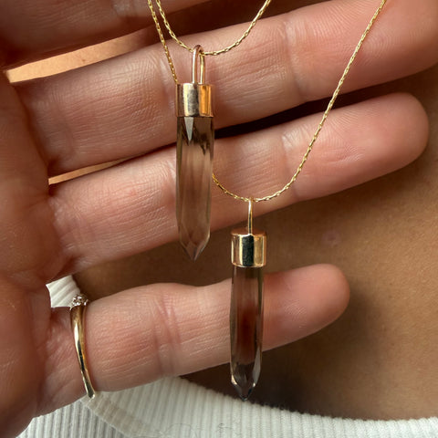 SMOKY QUARTZ PROTECTION AMULET