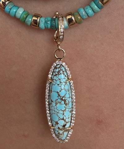 TURQUOISE & DIAMOND AMULET