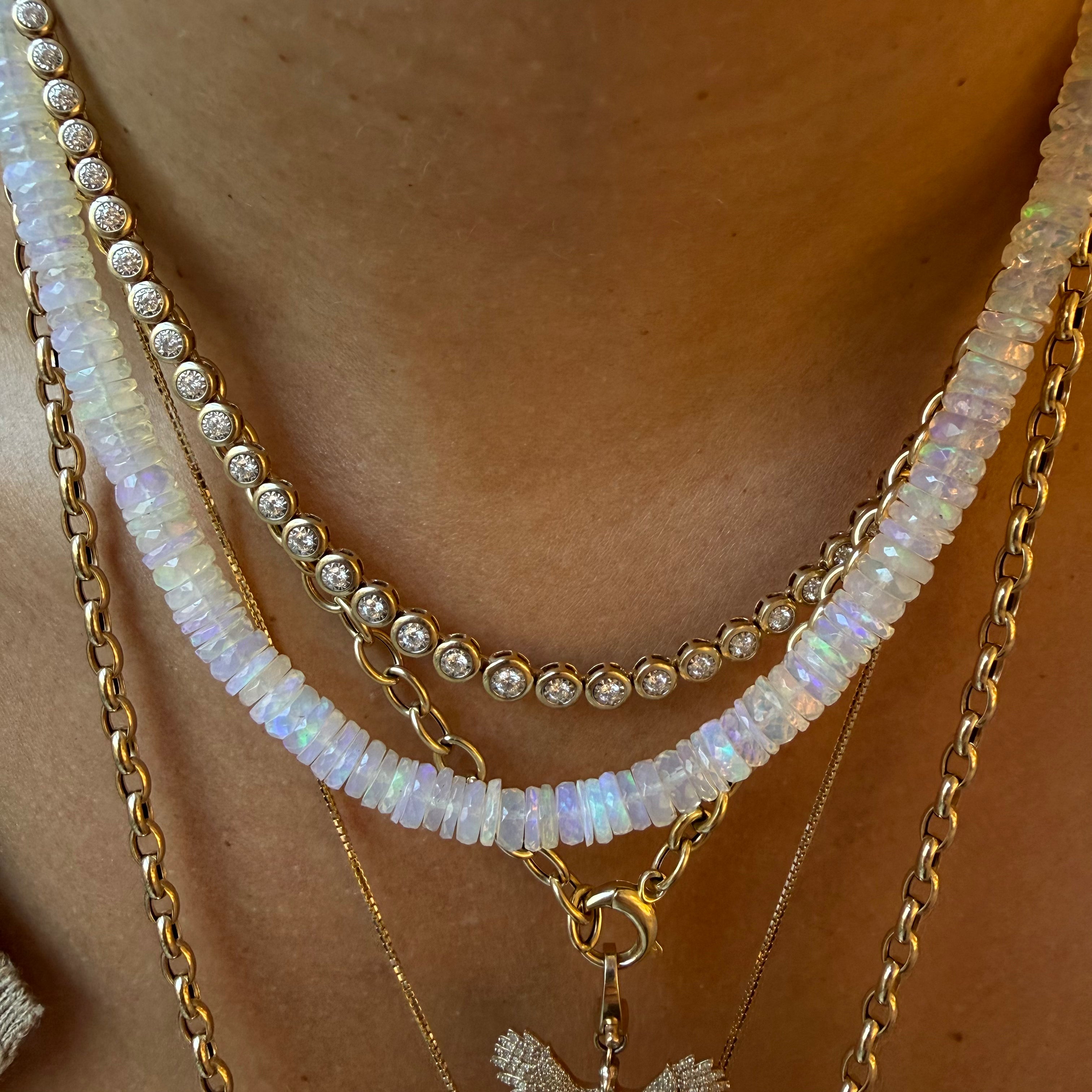 OPAL BEADED NECKLACE