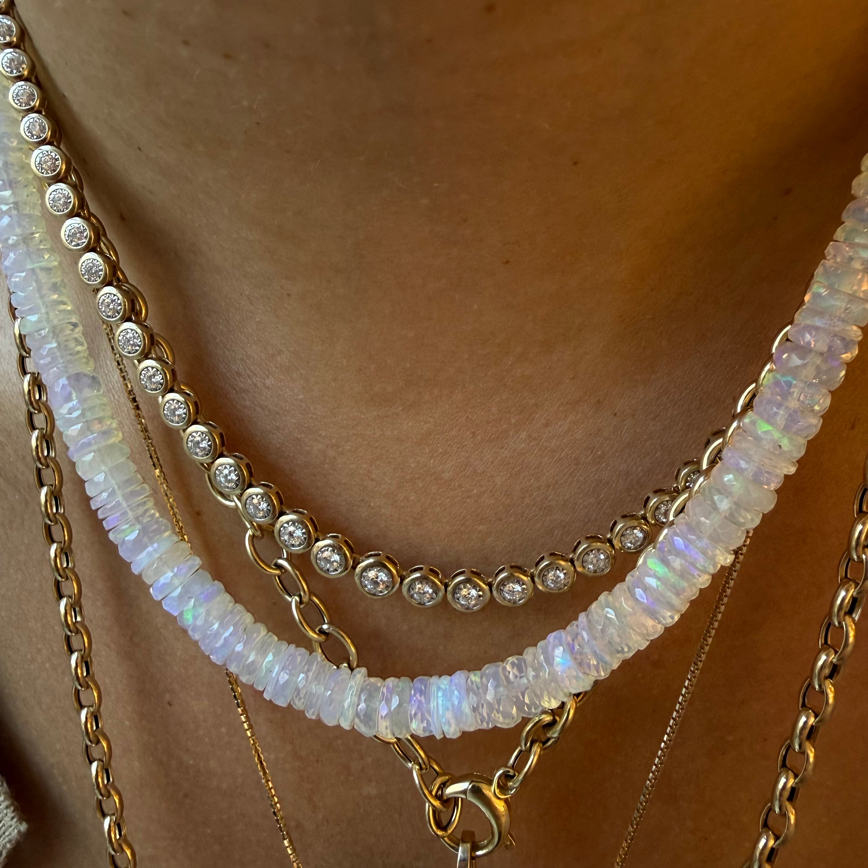 OPAL BEADED NECKLACE