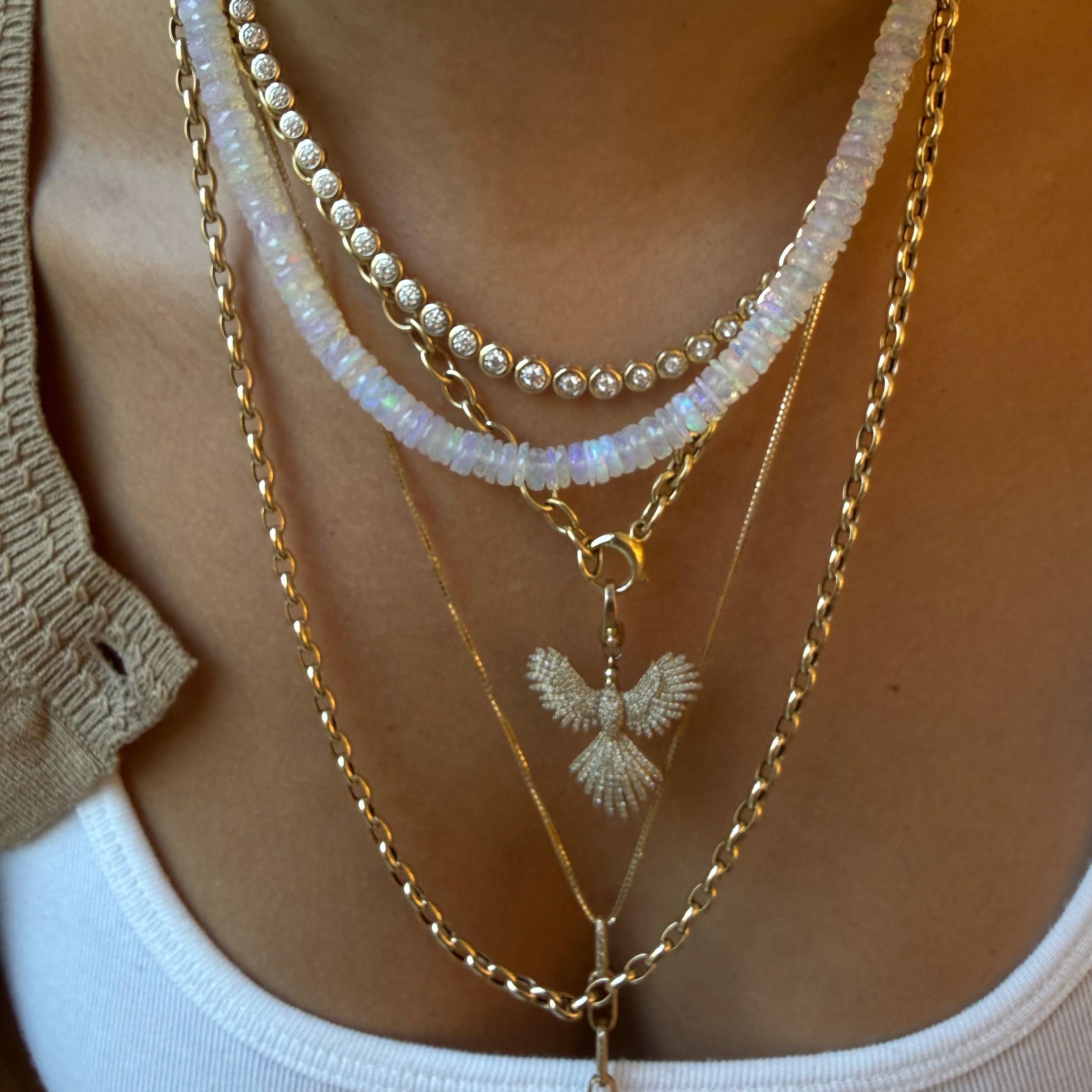 OPAL BEADED NECKLACE