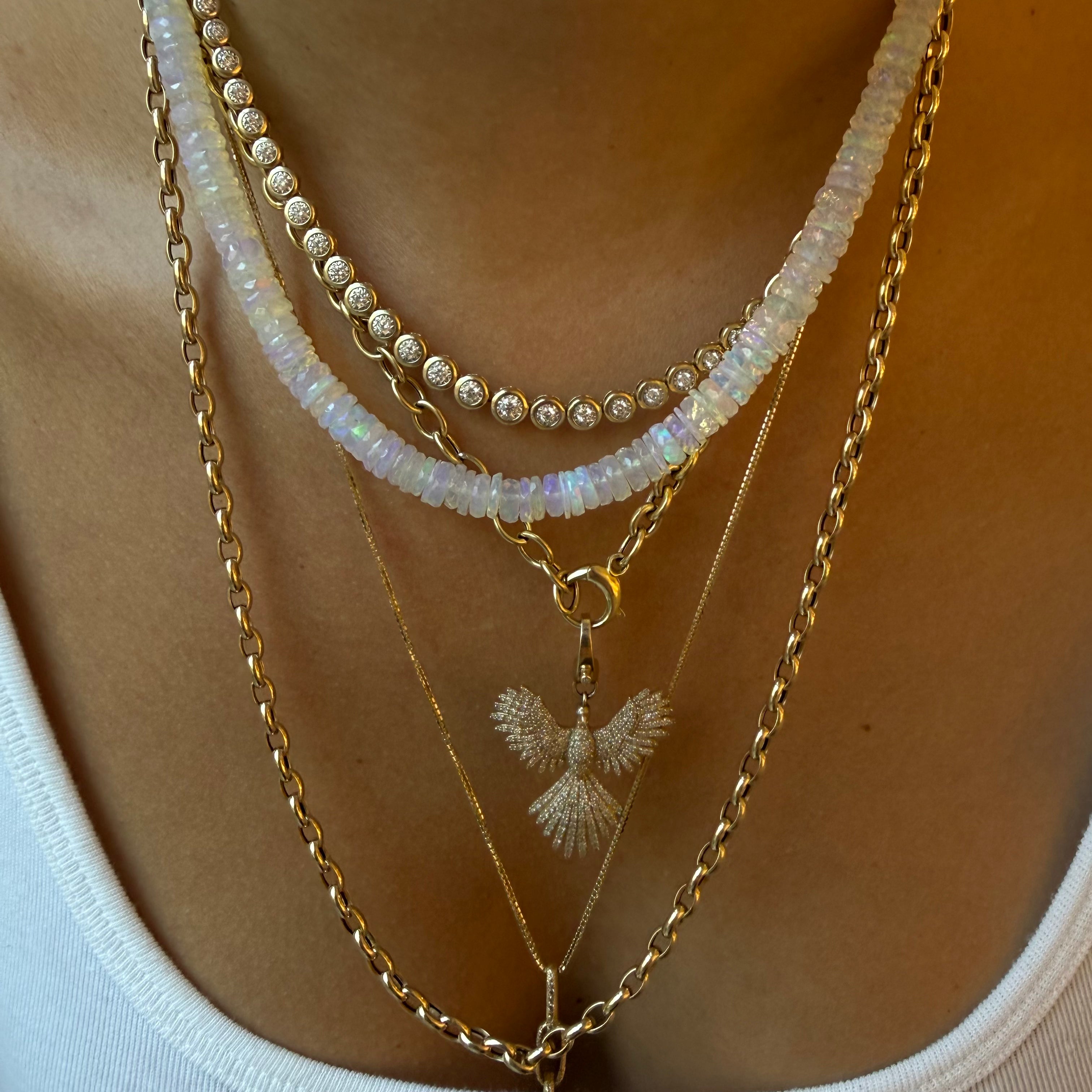 OPAL BEADED NECKLACE