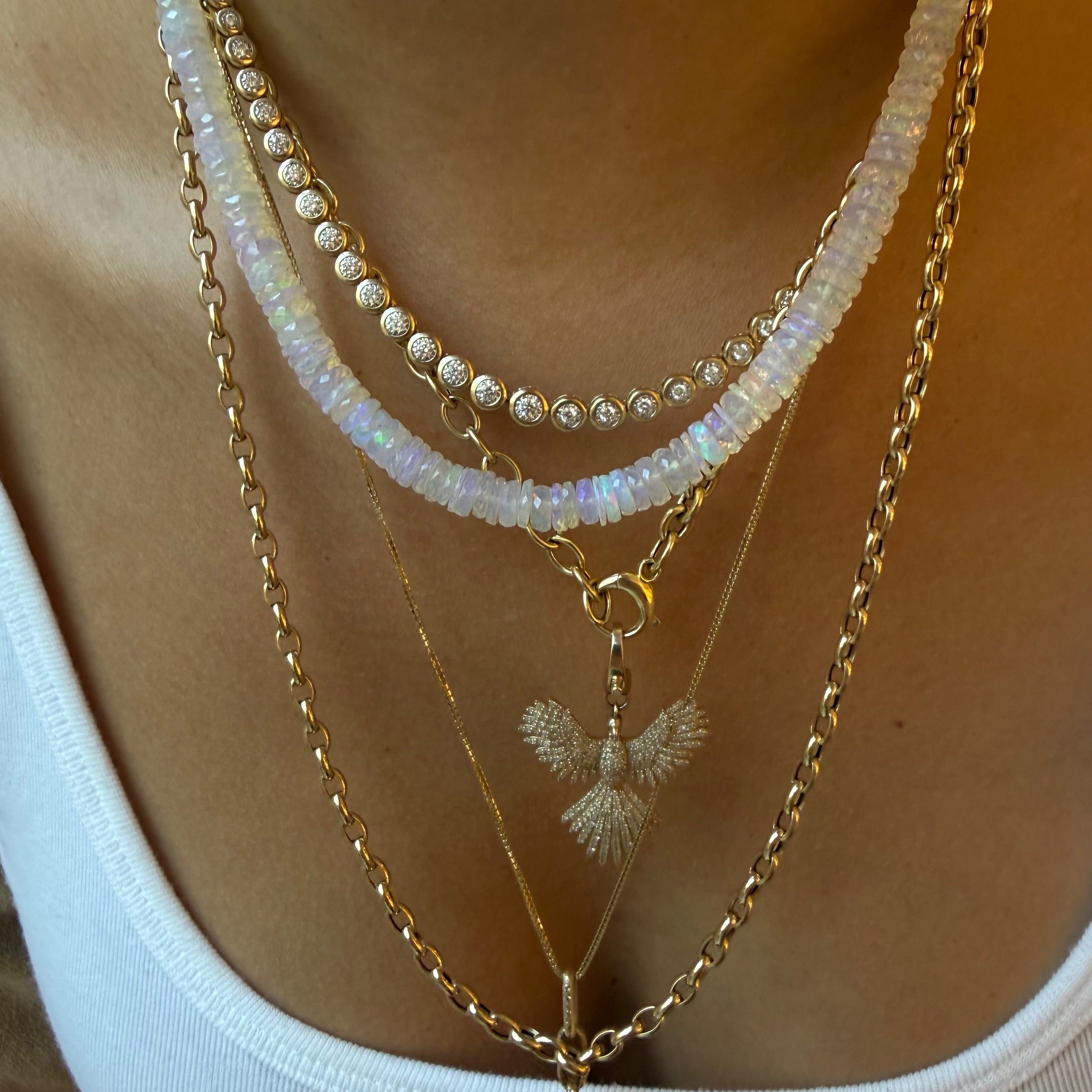 OPAL BEADED NECKLACE