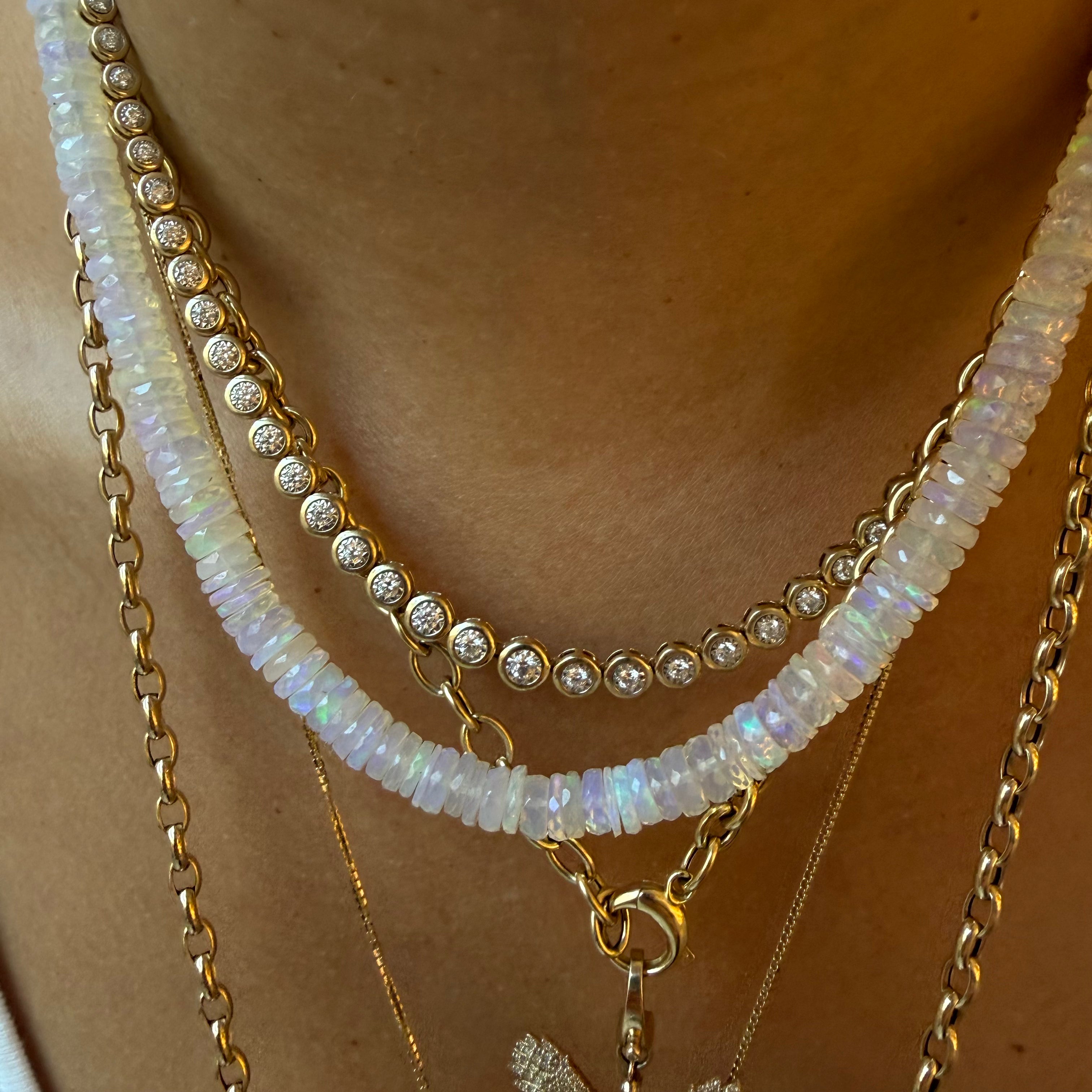 OPAL BEADED NECKLACE