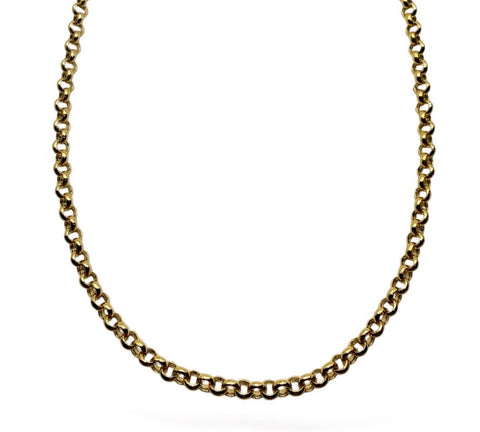 SOLID GOLD ROLO CHAIN