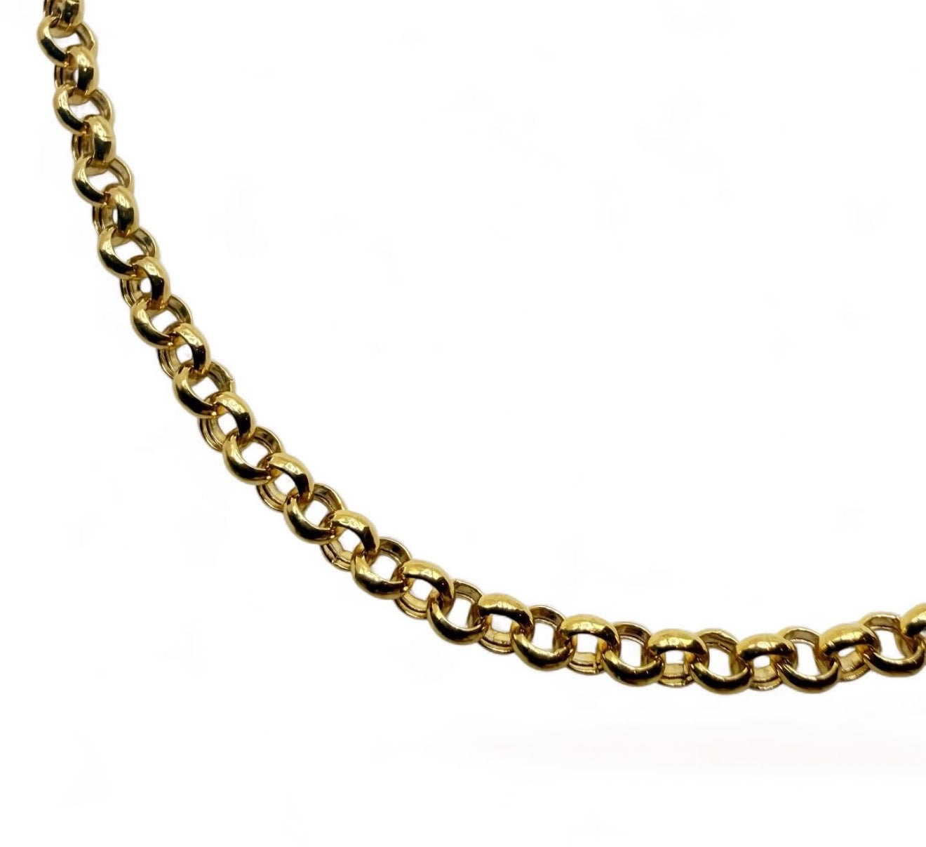SOLID GOLD ROLO CHAIN