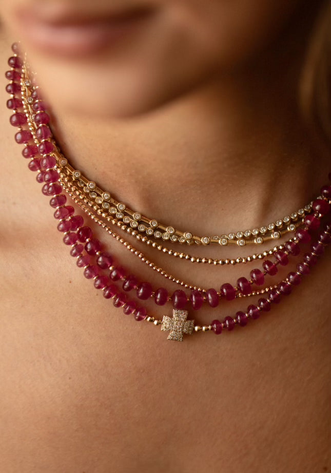 14K GOLD & RUBY NECKLACES