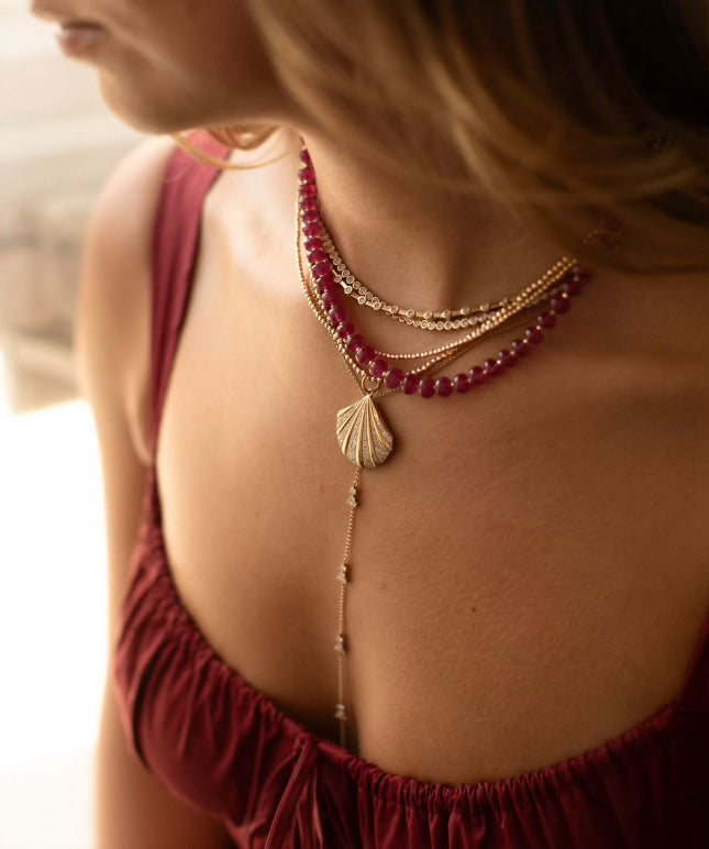 14K GOLD & RUBY NECKLACES