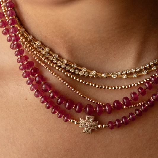 14K GOLD & RUBY NECKLACES