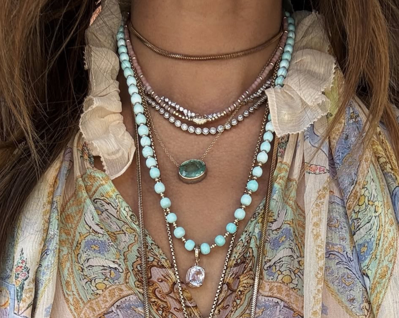 KUNZITE GEM SET IN 14K GOLD