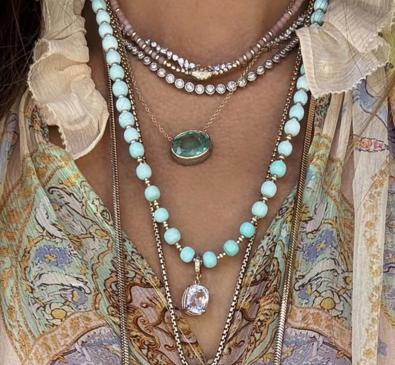 KUNZITE GEM SET IN 14K GOLD