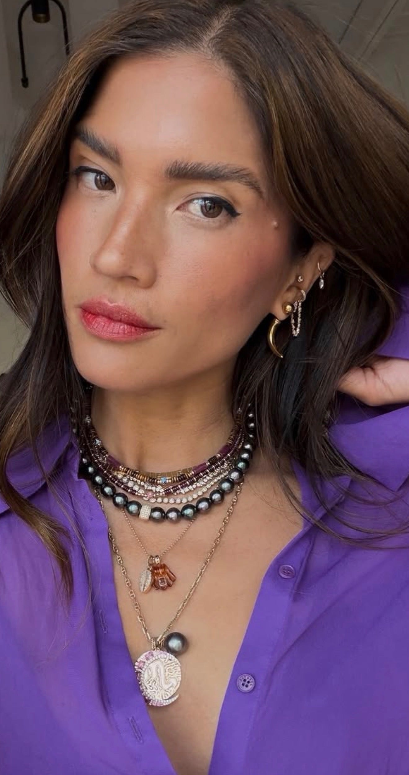 TIGER EYE, RUBY & TURQUIOSE BEADED NECKLACES