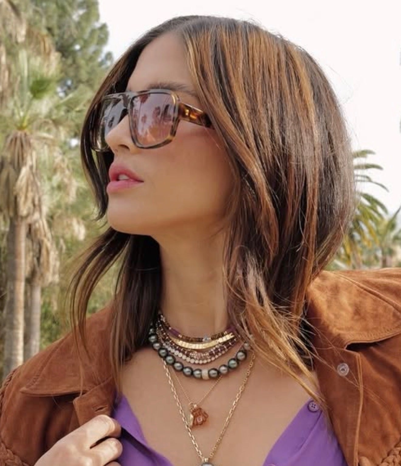 TIGER EYE, RUBY & TURQUIOSE BEADED NECKLACES