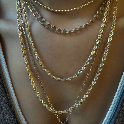 DIAMOND CUT ROPE CHAINS