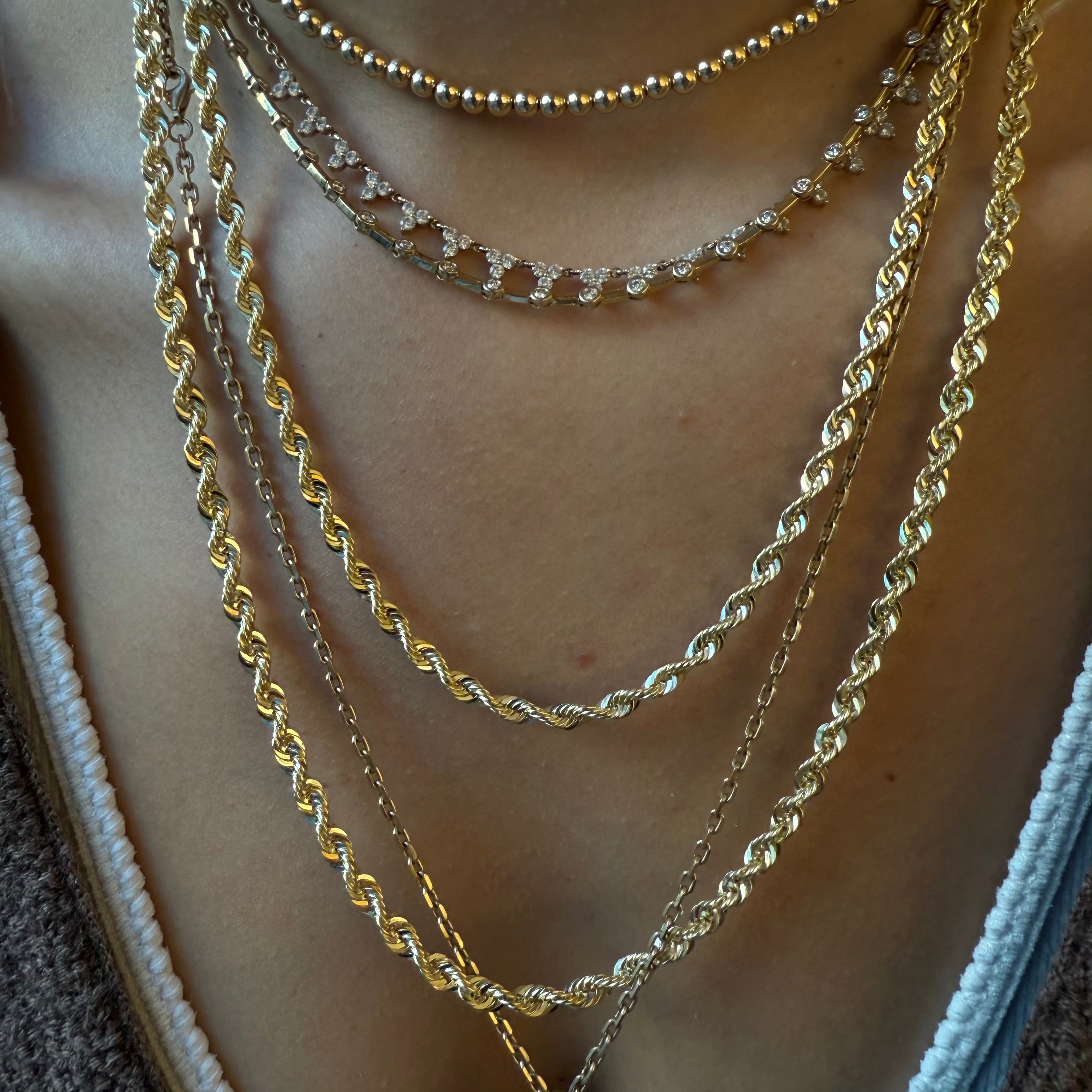 DIAMOND CUT ROPE CHAINS