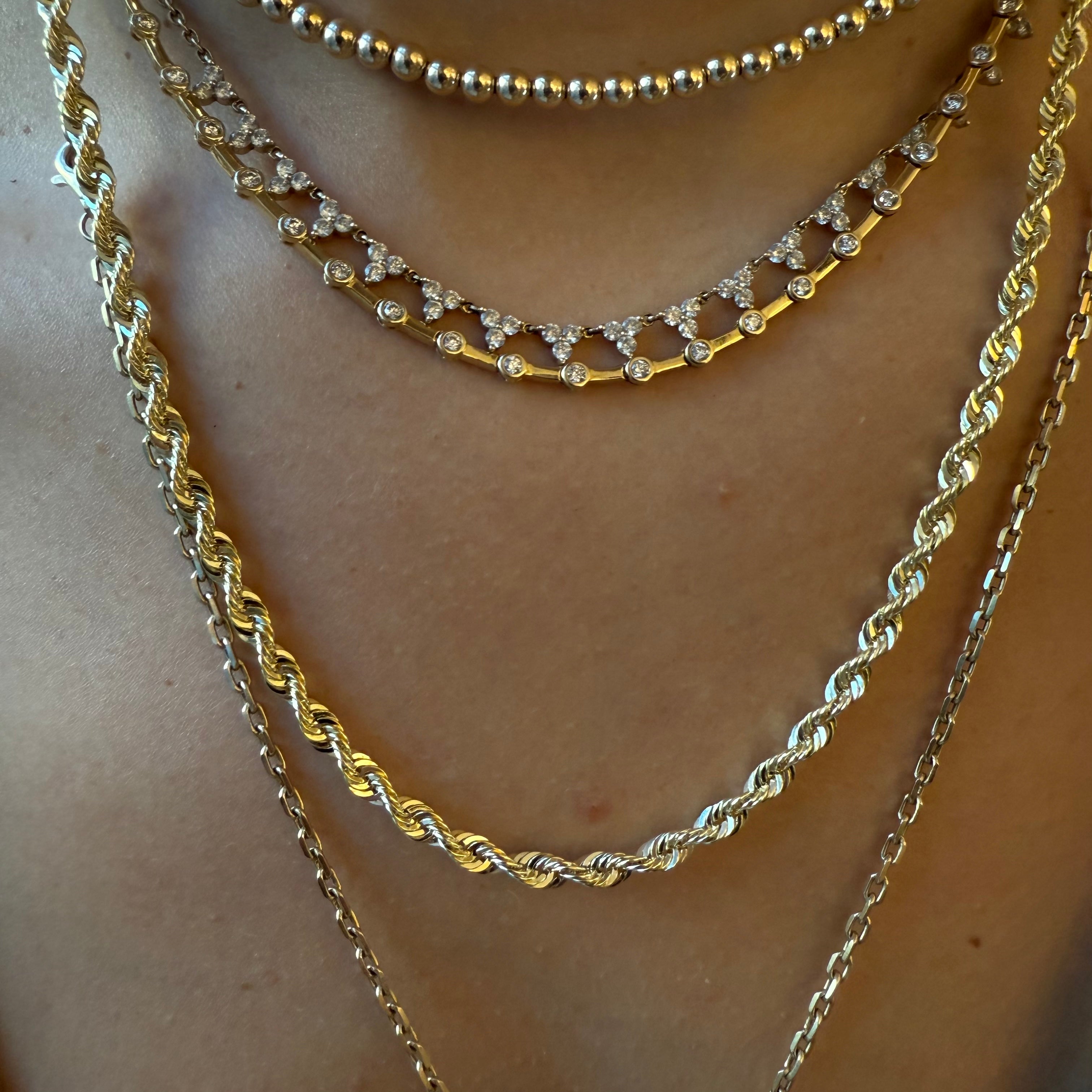 DIAMOND CUT ROPE CHAINS