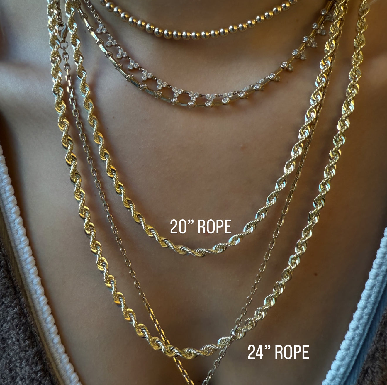 DIAMOND CUT ROPE CHAINS