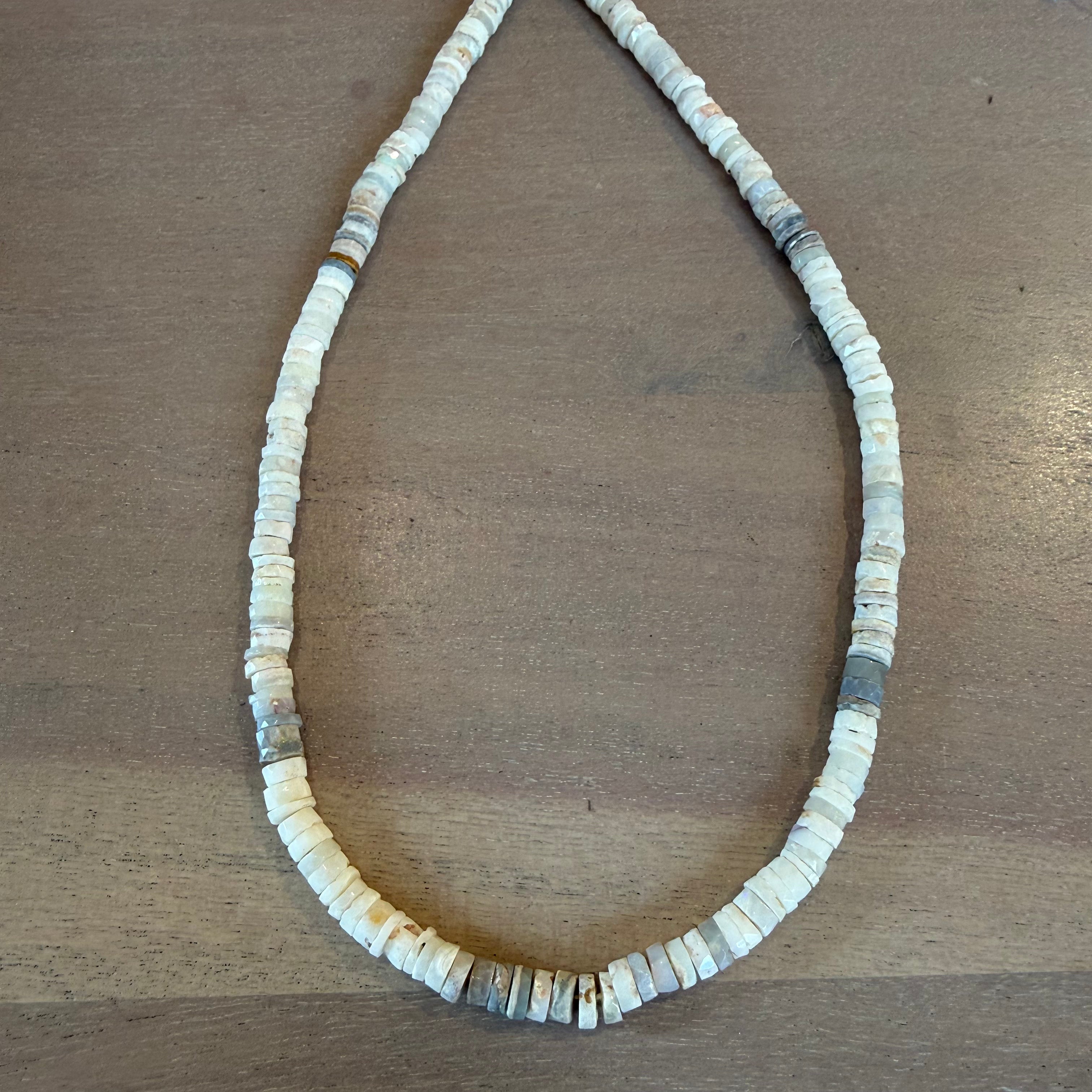 HEISHI OPAL BEADED NECKLACE