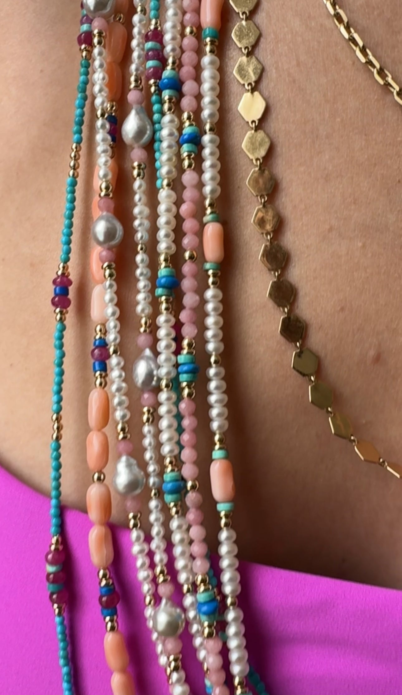 THE BOHO LONG BEADED NECKLACES