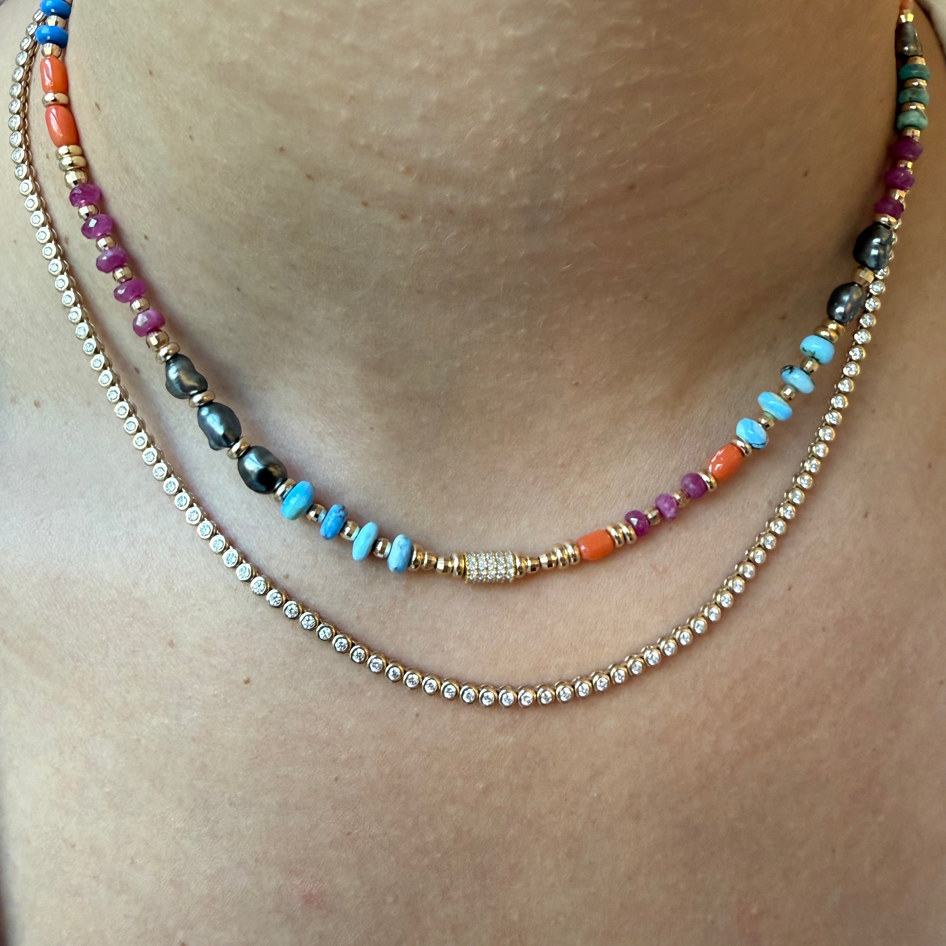 ANTIQUITY MULTI GEMSTONE NECKLACES
