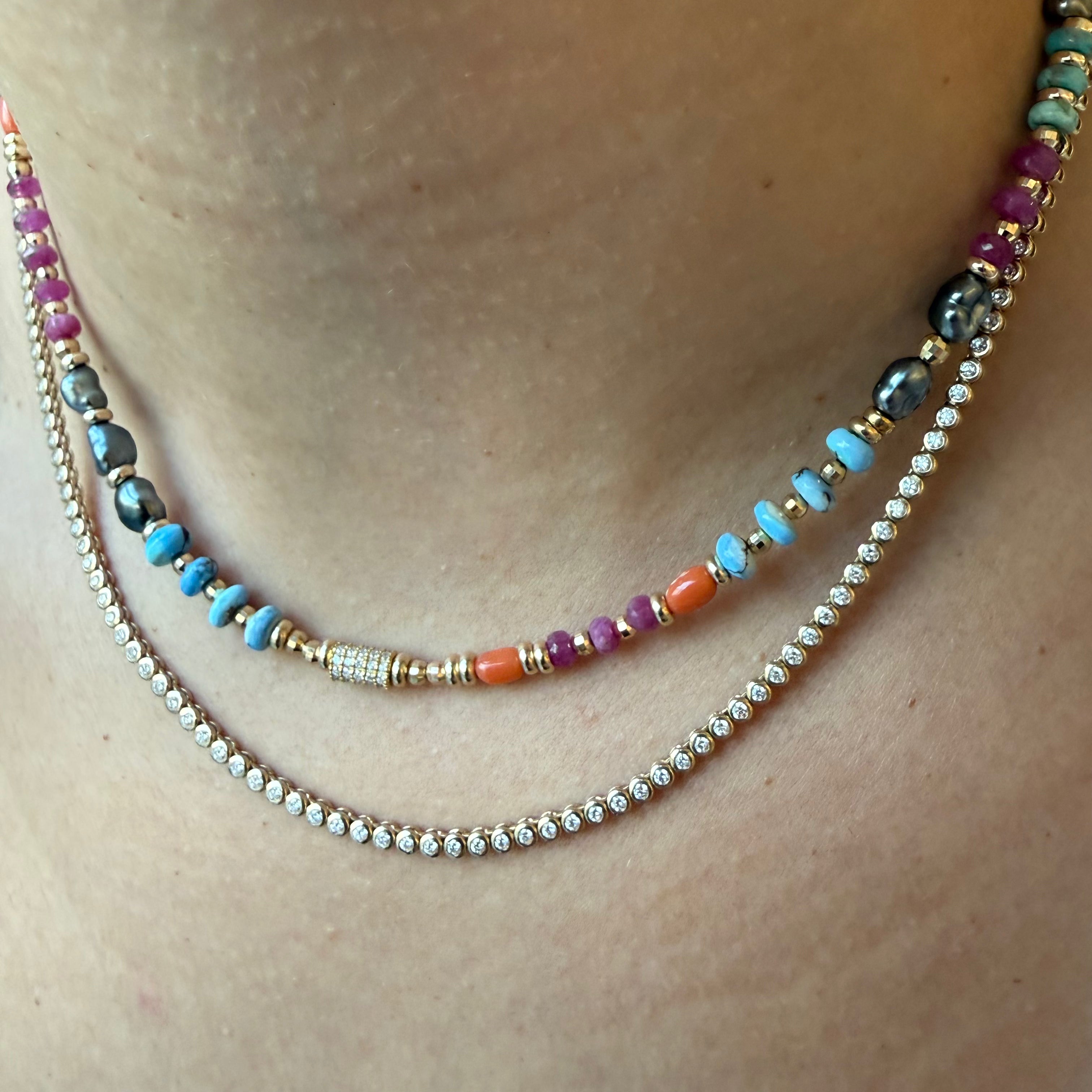 ANTIQUITY MULTI GEMSTONE NECKLACES