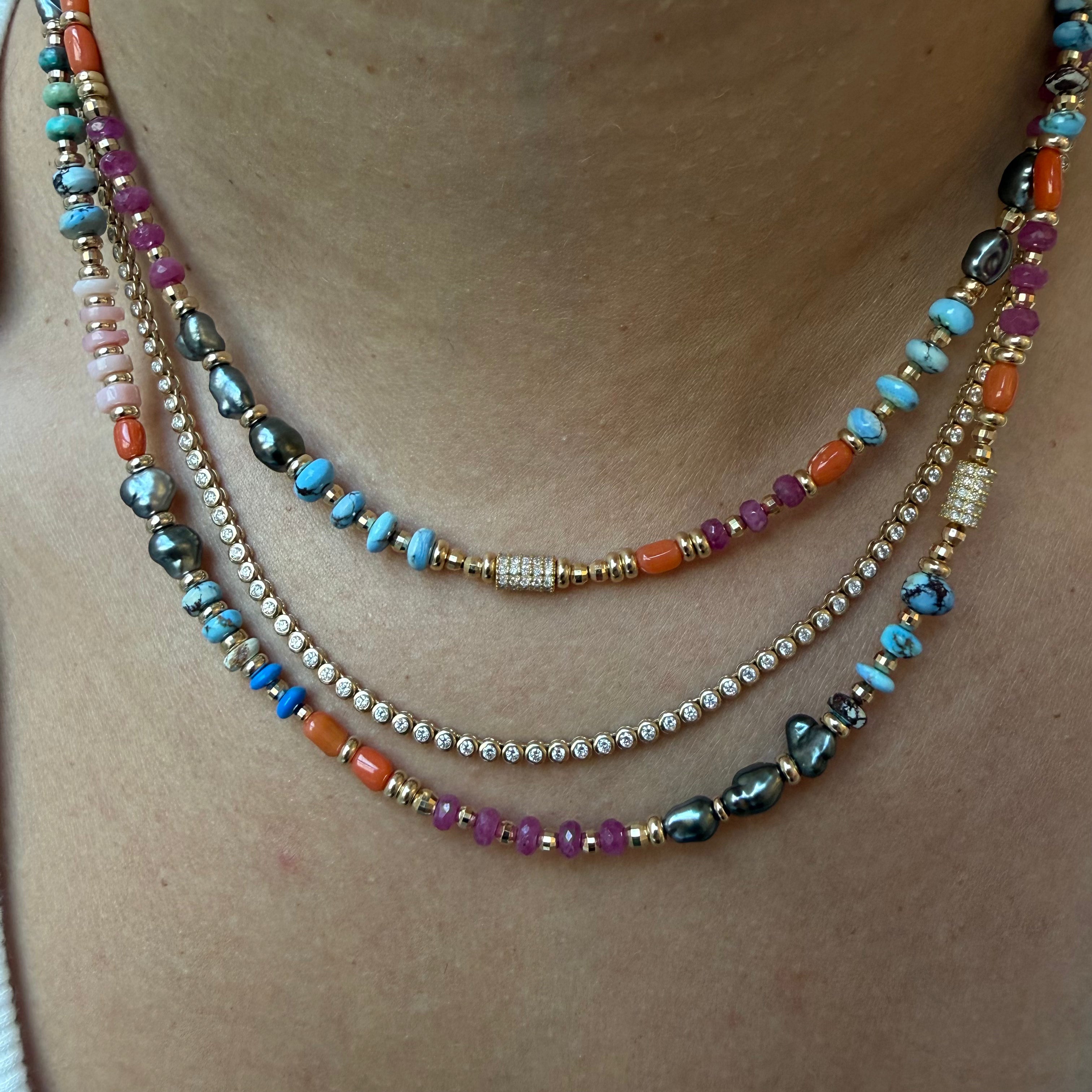 ANTIQUITY MULTI GEMSTONE NECKLACES