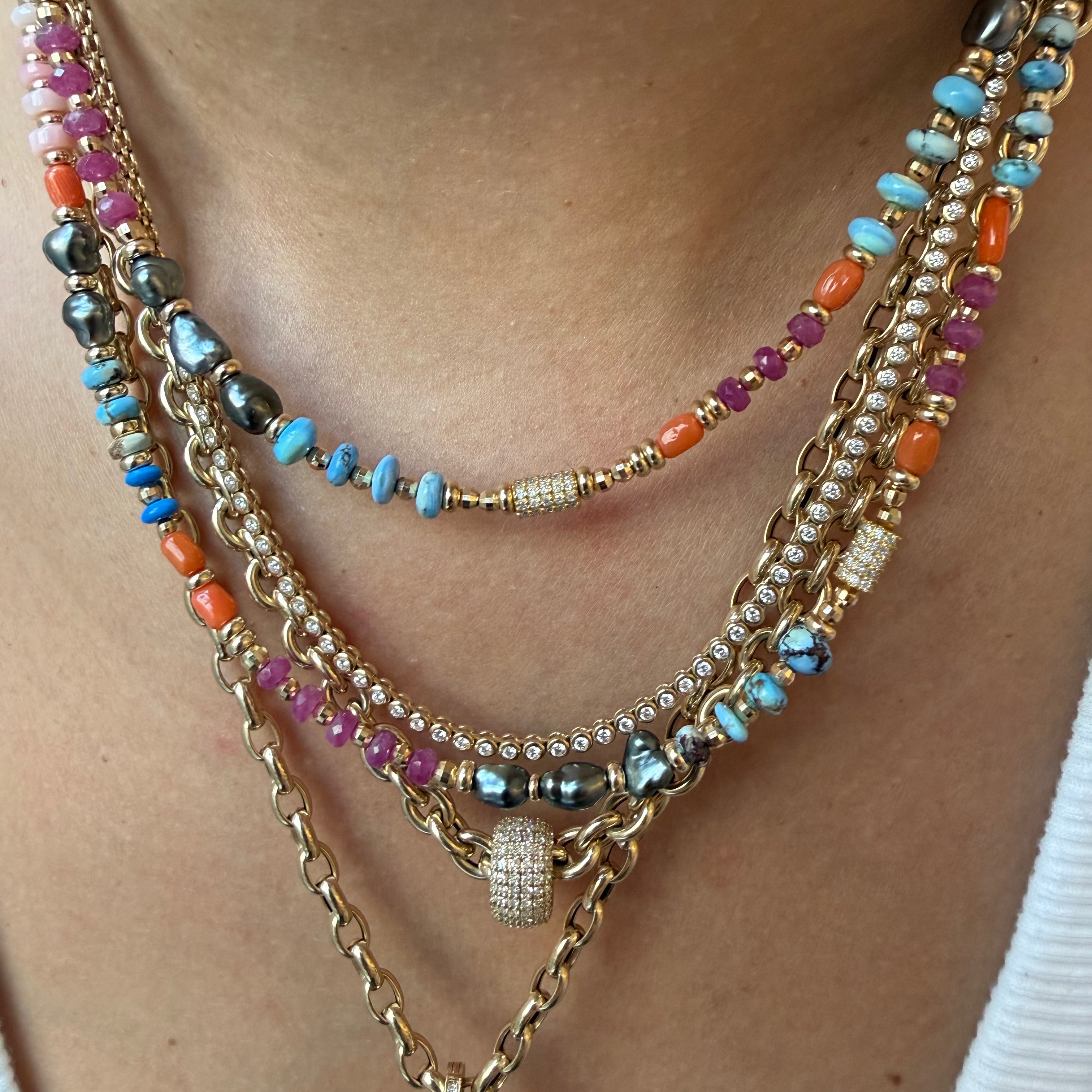 ANTIQUITY MULTI GEMSTONE NECKLACES