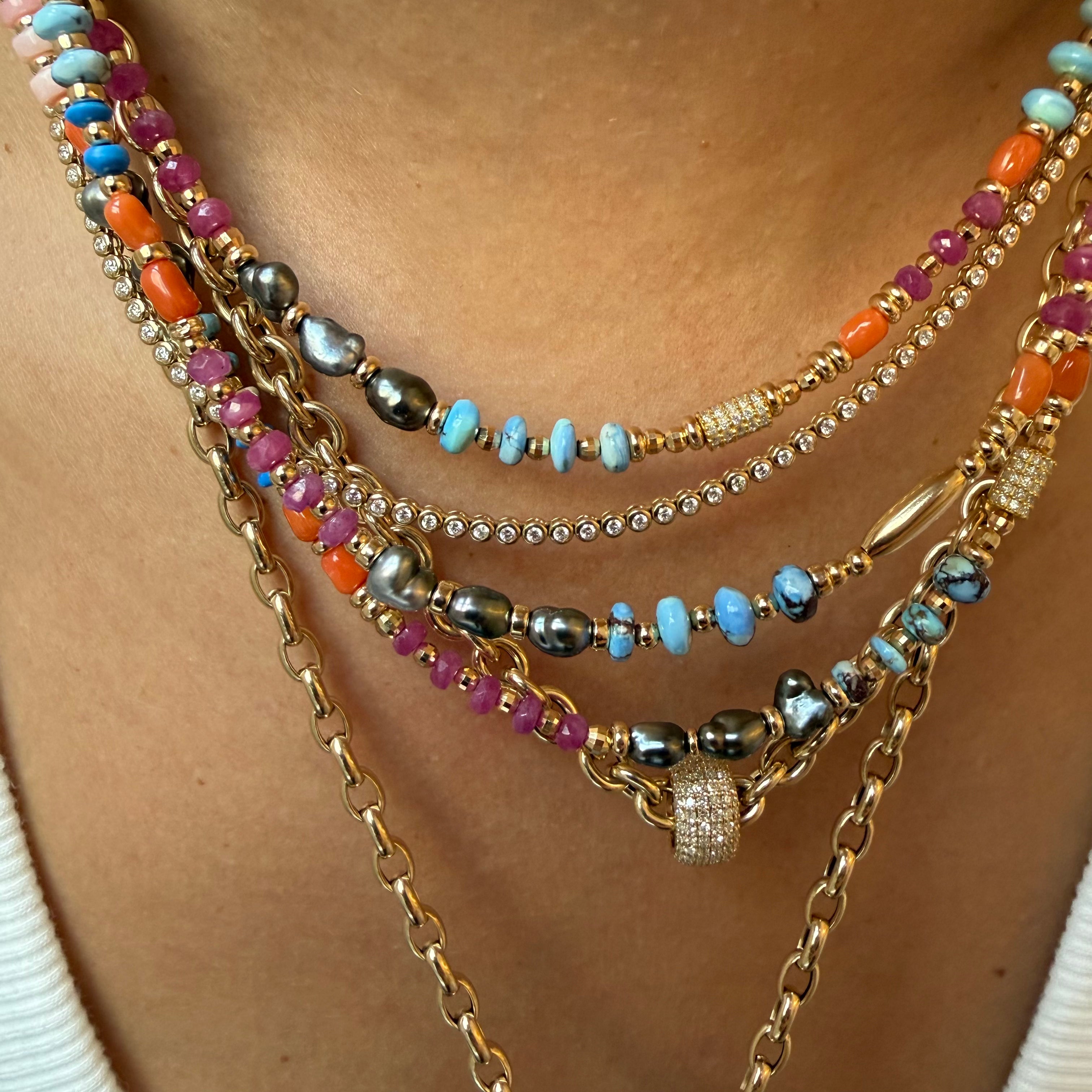 ANTIQUITY MULTI GEMSTONE NECKLACES