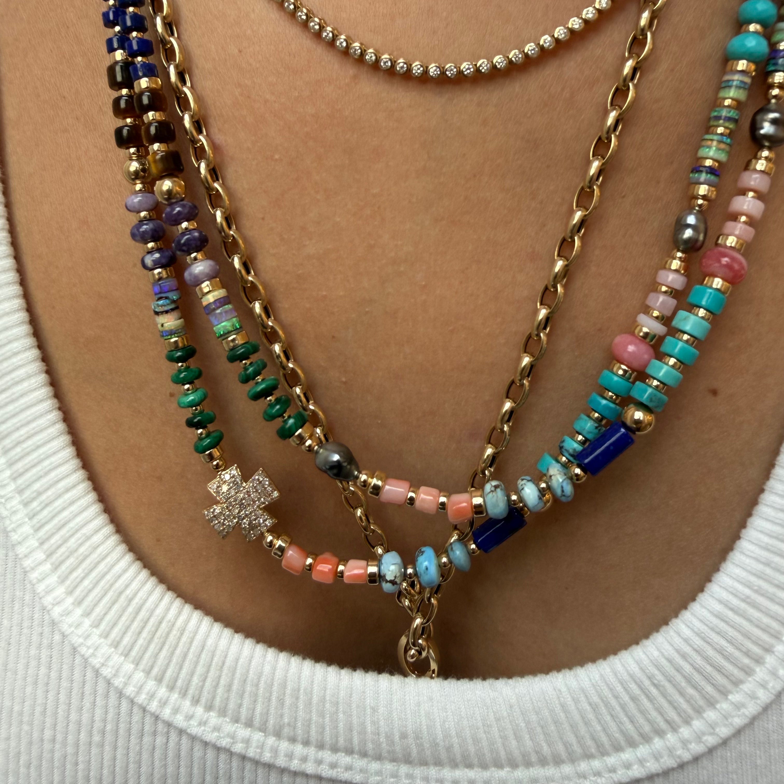 MULTI GEMSTONE BADED NECKLACES
