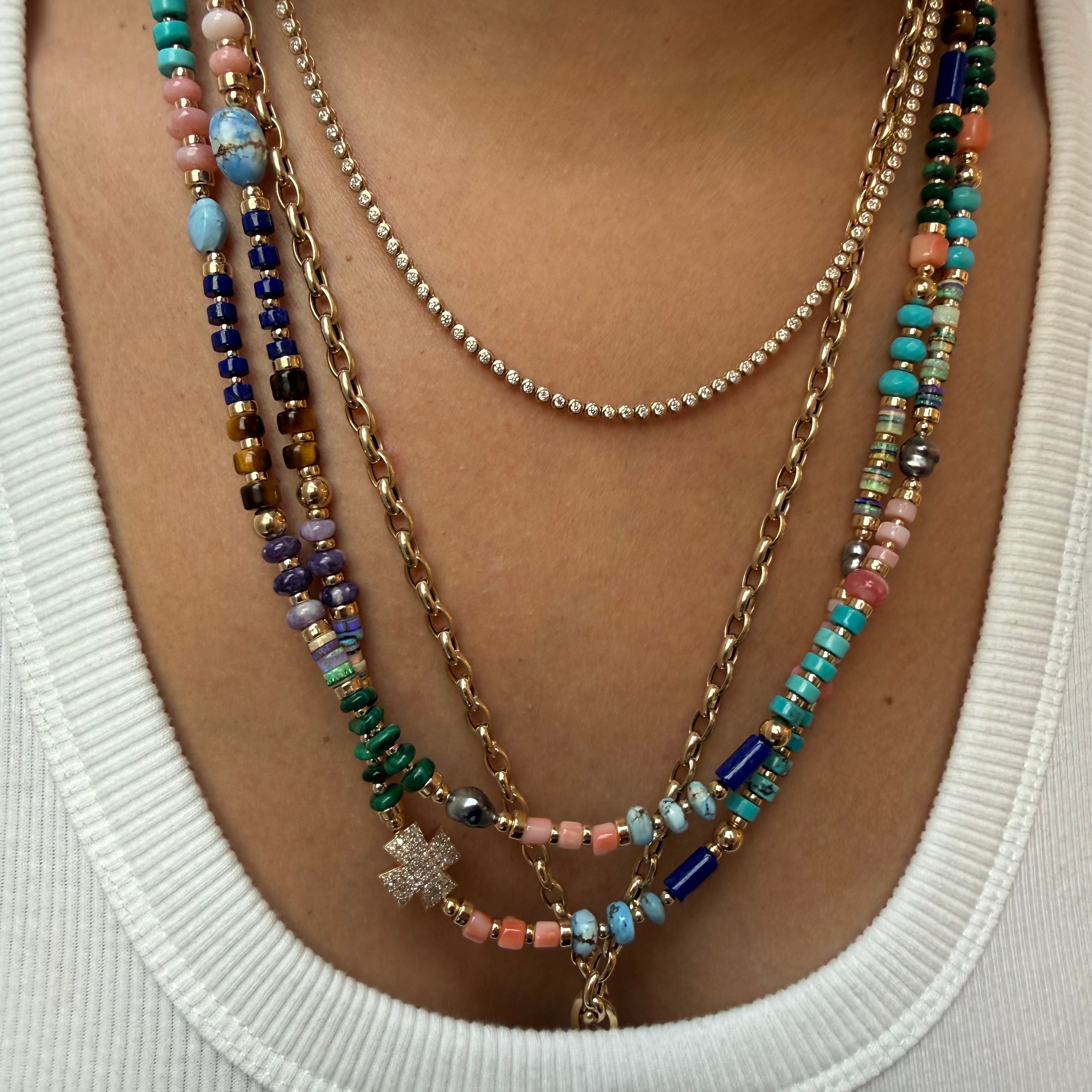 MULTI GEMSTONE BADED NECKLACES