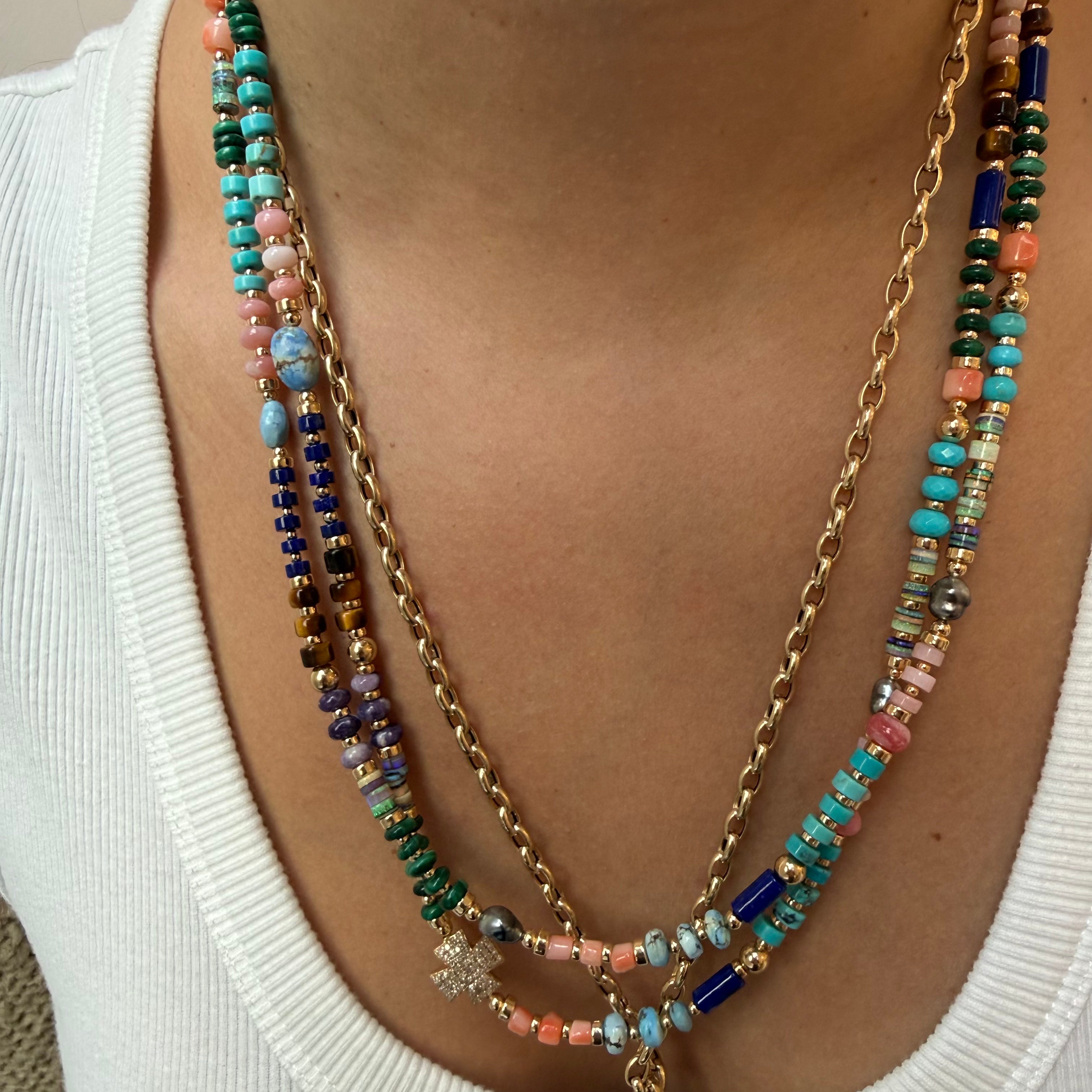 MULTI GEMSTONE BADED NECKLACES