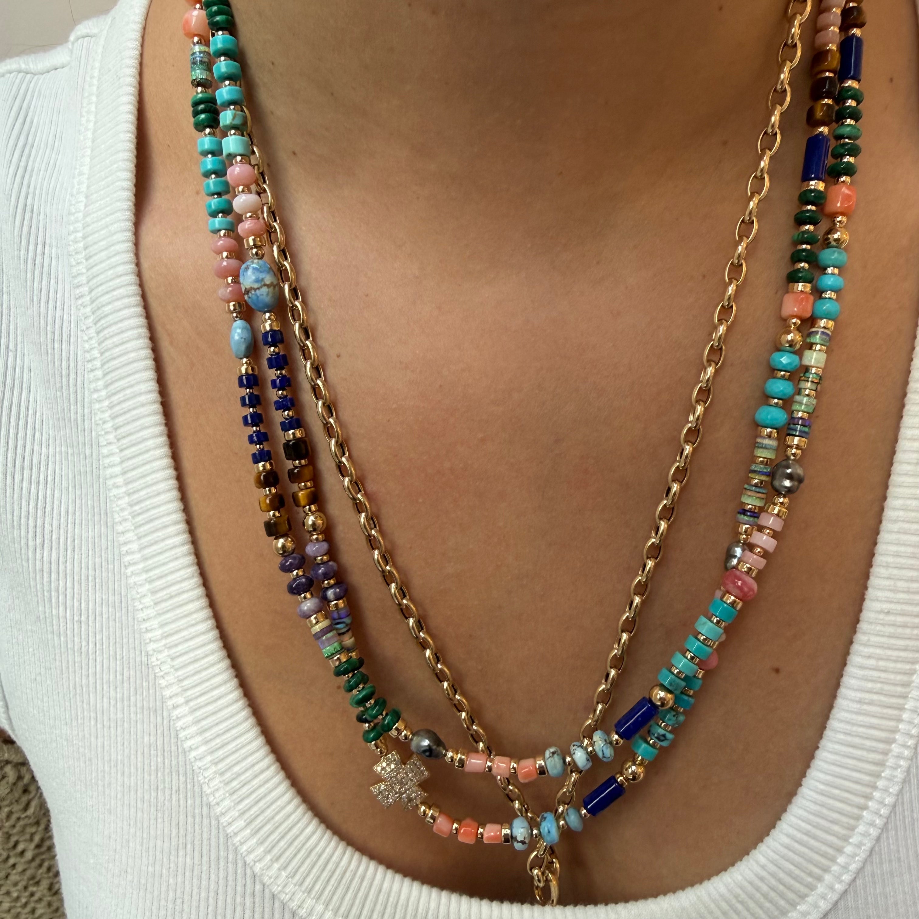 MULTI GEMSTONE BADED NECKLACES