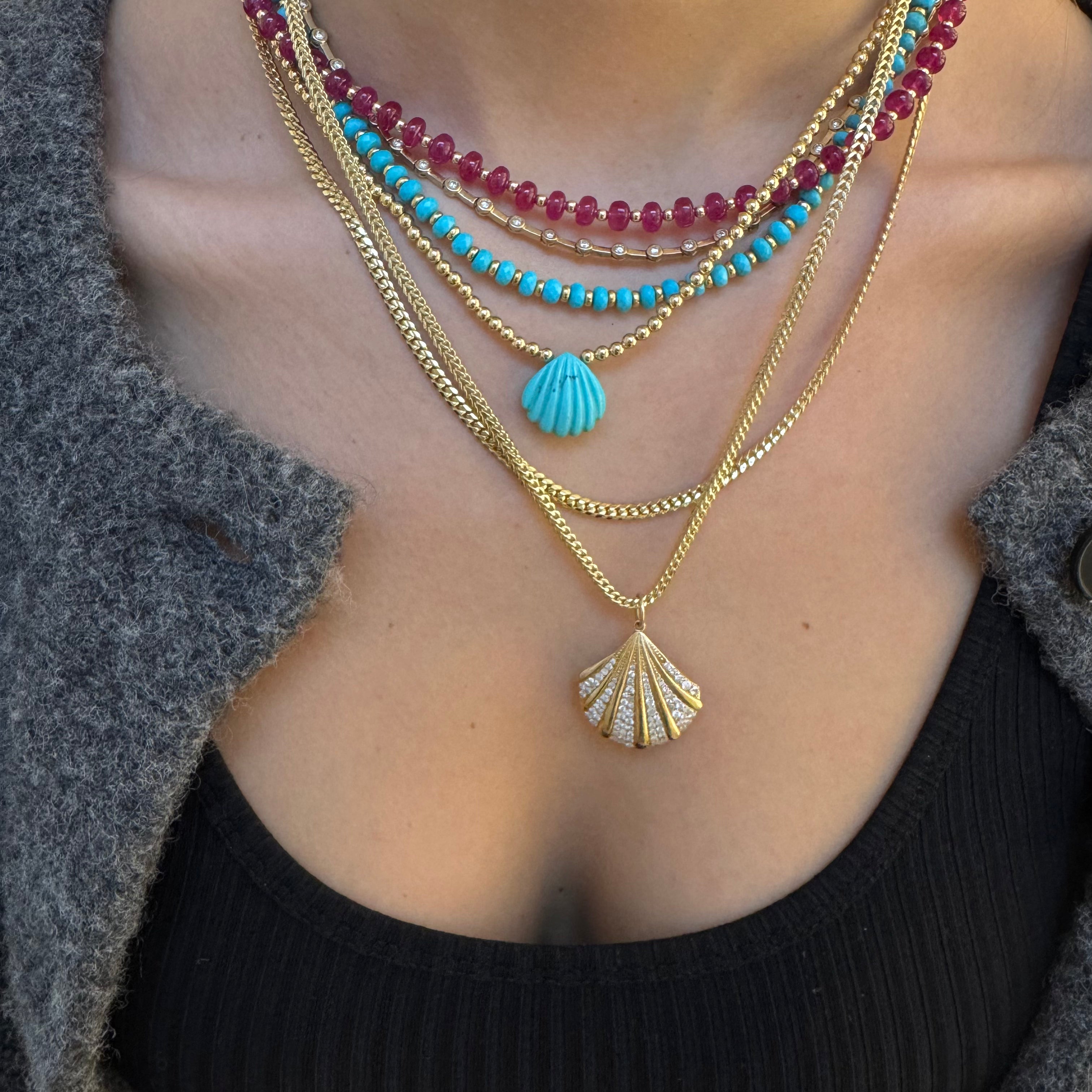 RUBY AND GOLD NECKLACE