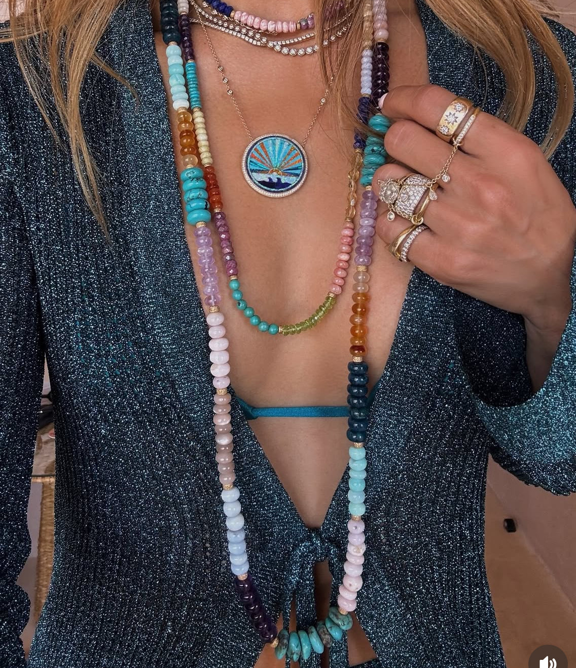 ONE OF A KIND MIXED GEMSTONE NECKLACES