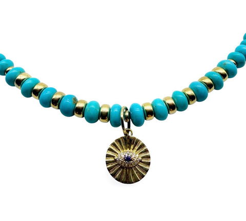SLEEPING BEAUTY TURQUOISE PROTECTION NECKLACE