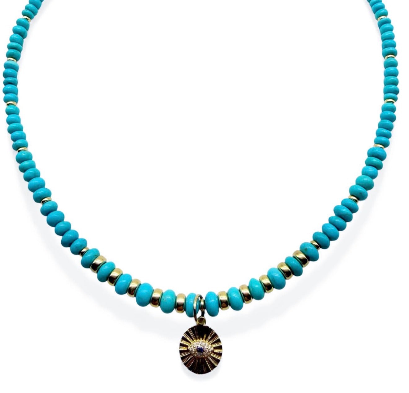 SLEEPING BEAUTY TURQUOISE PROTECTION NECKLACE