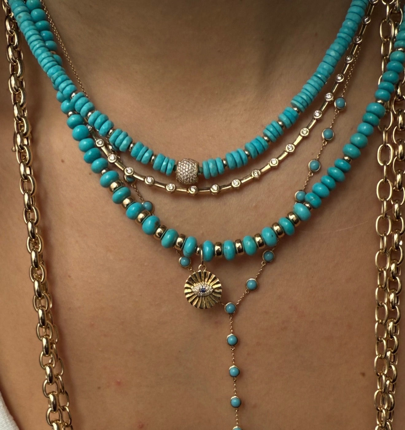 SLEEPING BEAUTY TURQUOISE PROTECTION NECKLACE