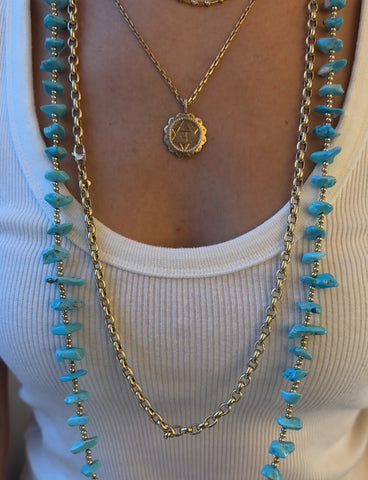 SLEEPING BEAUTY LONG NECKLACE