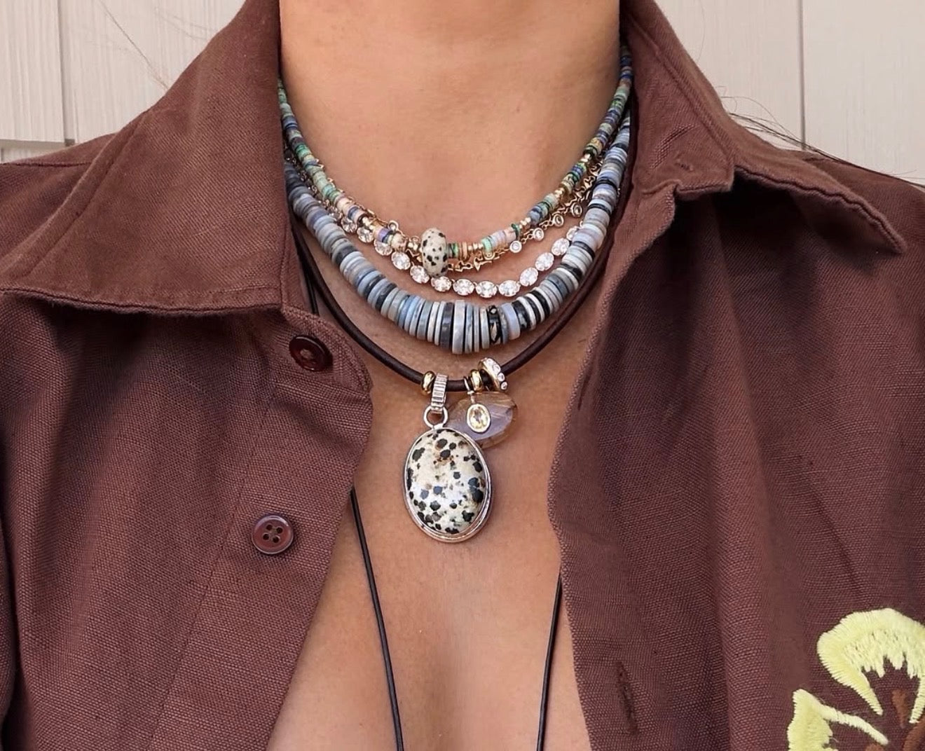 OPAL HEISHI NECKLACES