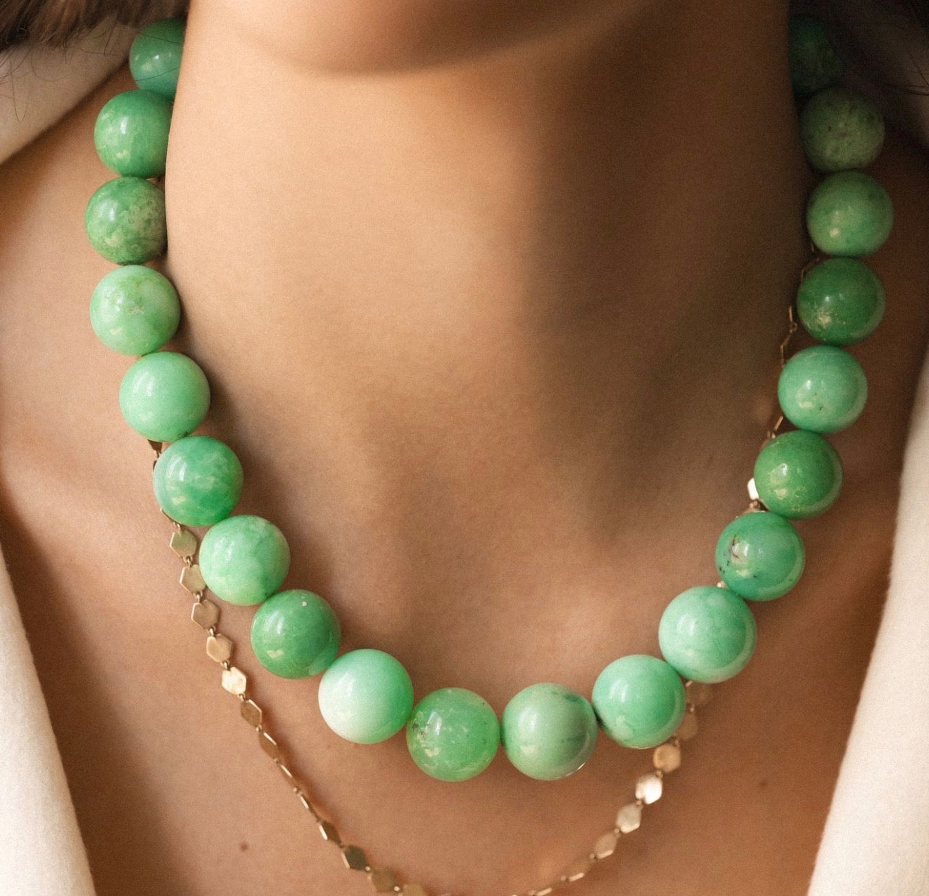 CHRYSOPRASE NECKLACE