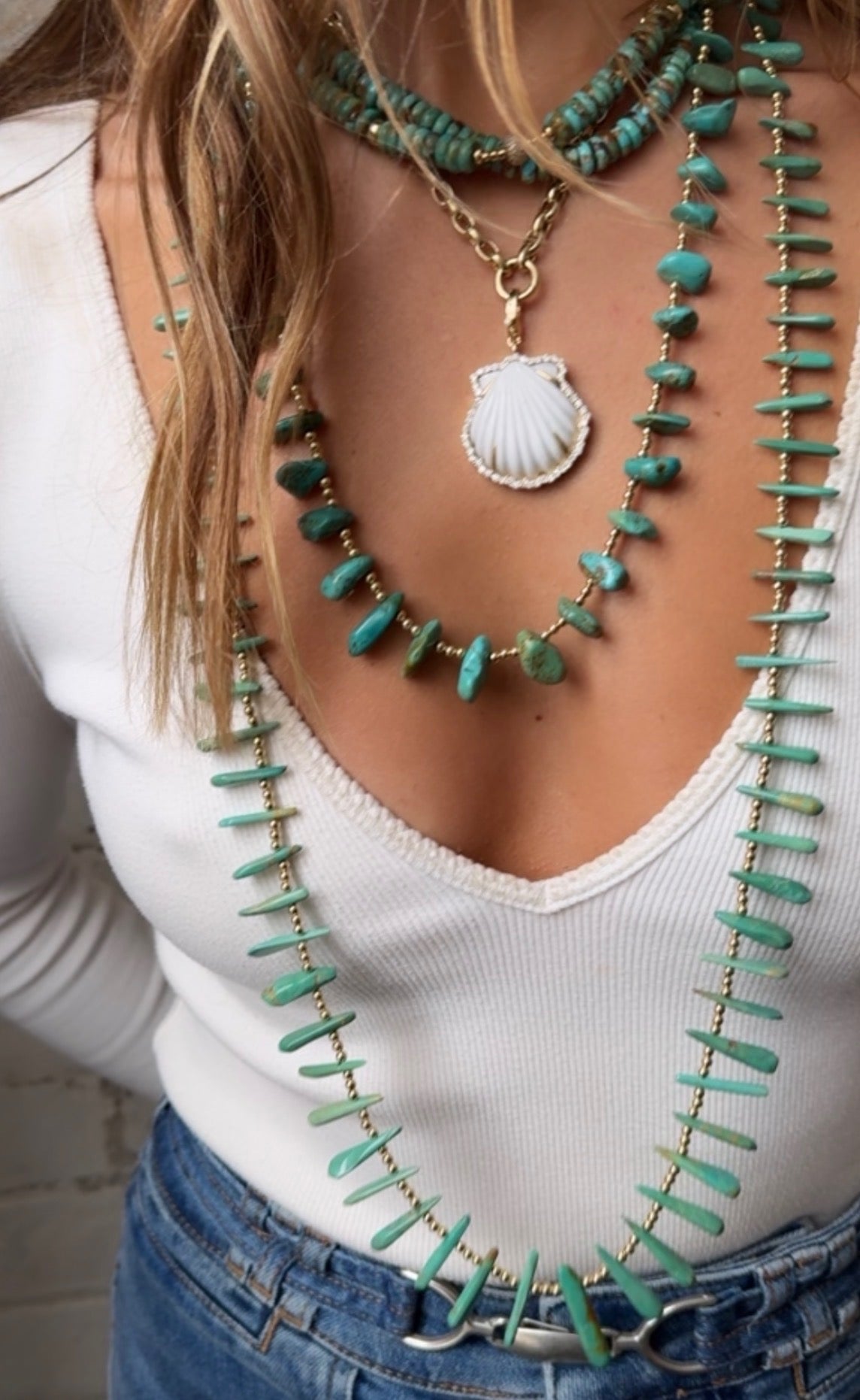 GREEN TURQUOISE NECKLACES